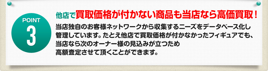 他店で買取価格がつかない商品も当店なら高価買取！